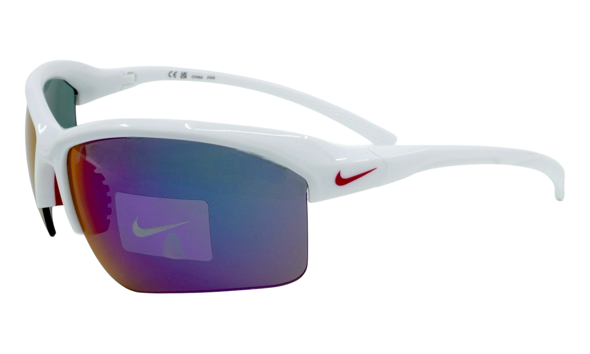 Nike Skylon Rise Mirrored Sunglasses "White / Infrared Mirror" IB3520X 100