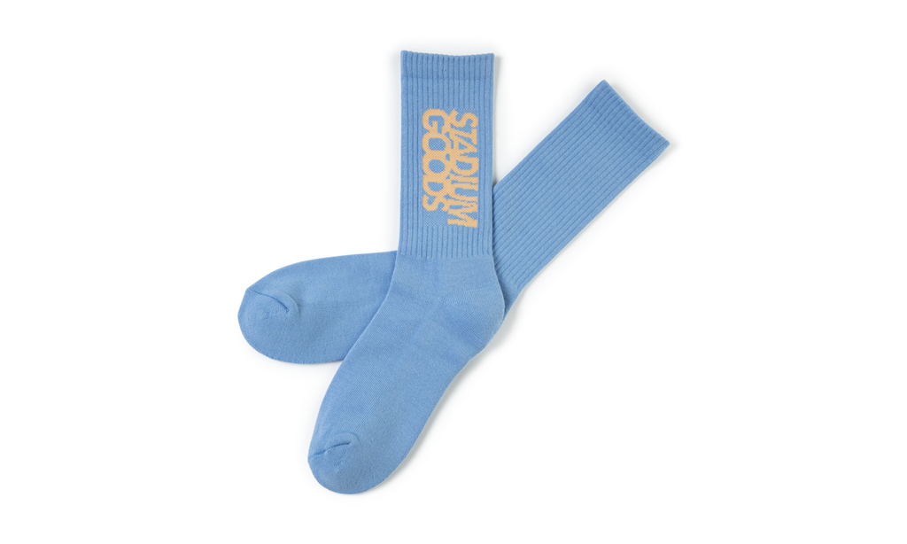 Stadium Goods Crew Sock "Blue and Cream" SGS0174