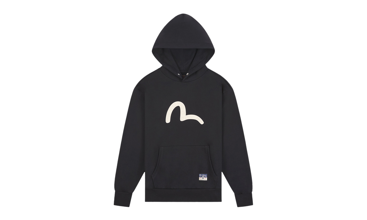 EVISU Seagull Printed Hoodie "Black" 2EAHTM5SW1252RXCT-BLKX