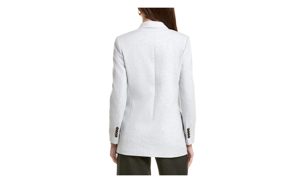BRUNELLO CUCINELLI Tailored Single-Button Blazer WMNS "Silver" BRUN525