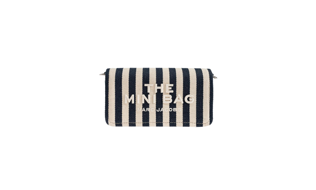 Marc Jacobs Stripe Canvas The Items Slg Mini Bag "Blue Sea Multicolor" 2S6SMN016S02 455