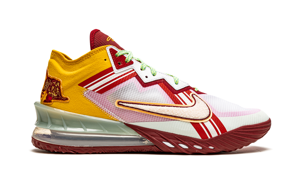 Nike LeBron 18 Low "Mimi Plange Higher Learning" CV7562 102