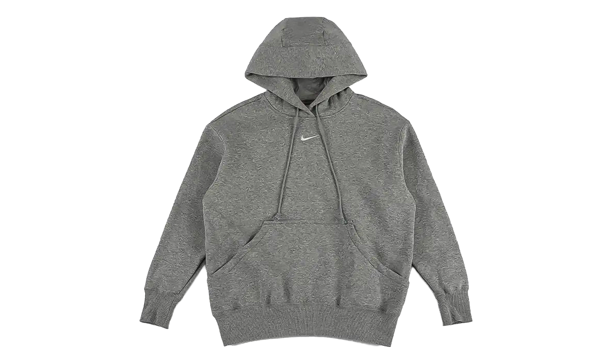 Nike Sportswear Phoenix Fleece Hoodie WMNS "Dark Grey Heather / Sail" DQ5860 063