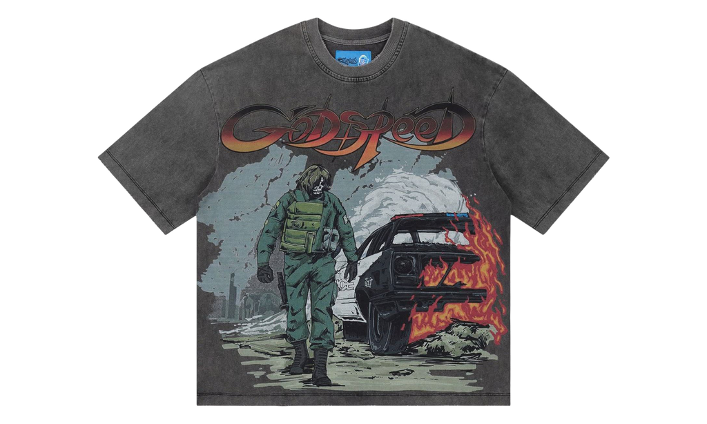 Godspeed New York Khaos T-Shirt "Grey Wash" GS279