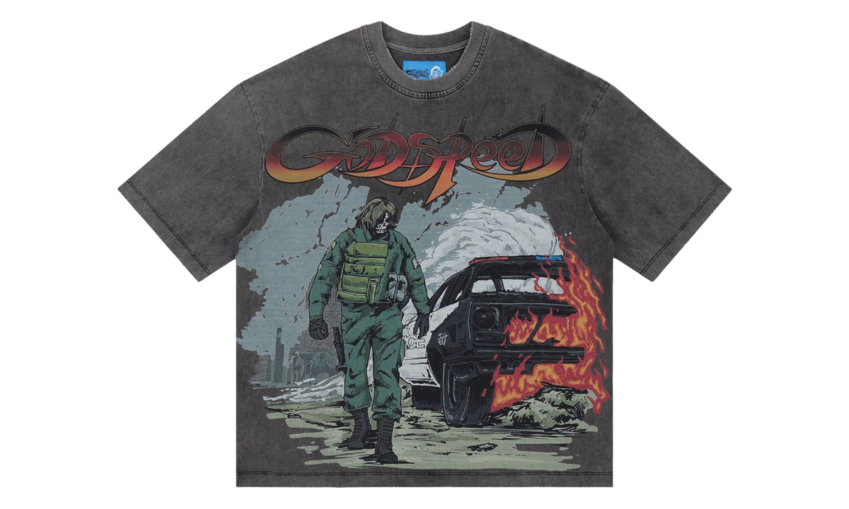 Godspeed New York Khaos T-Shirt "Grey Wash" GS279
