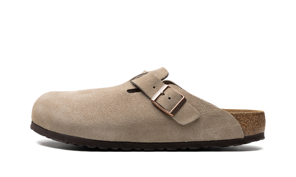 Birkenstock Boston Soft Footbed "Suede Taupe" 560771