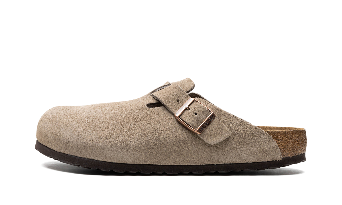 Birkenstock Boston Soft Footbed "Suede Taupe" 560771