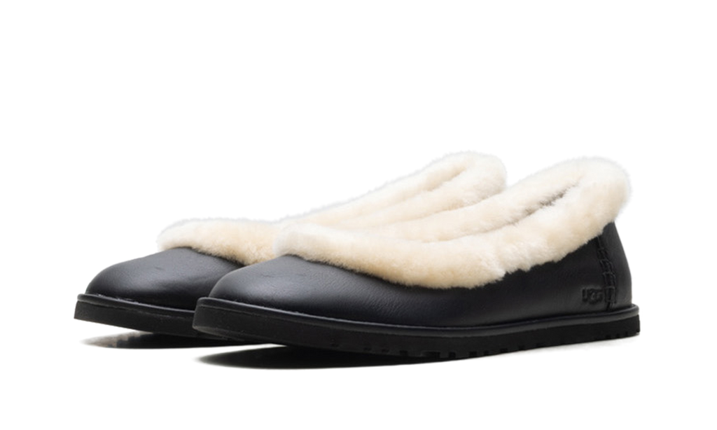 Ugg Zora Leather Ballet Flat WMNS "Black" 1178450 BLK