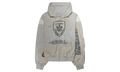 PROTOCOL INDEX Reconstructed Zip-Up Hoodie "Grey / White" PI00023