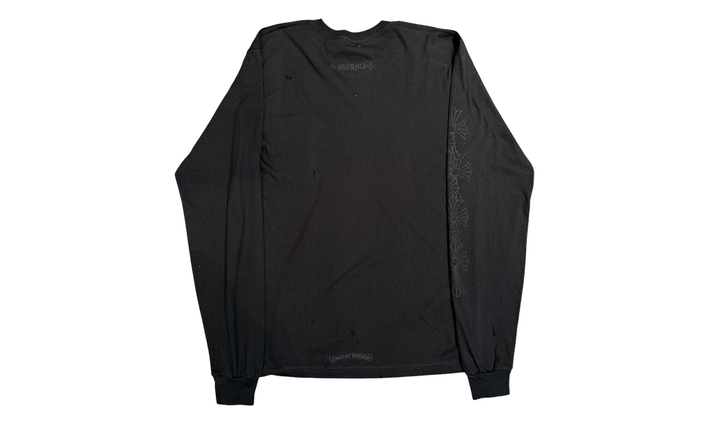 Chrome Hearts Miami Exclusive Cemetery Vertical Logo Long Sleeve "Black" CHRM0771