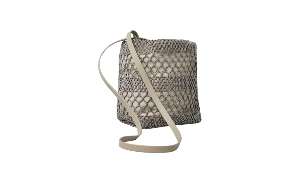 Brunello Cucinelli Mesh Pouch Bag WMNS "Beige" BRUN1662