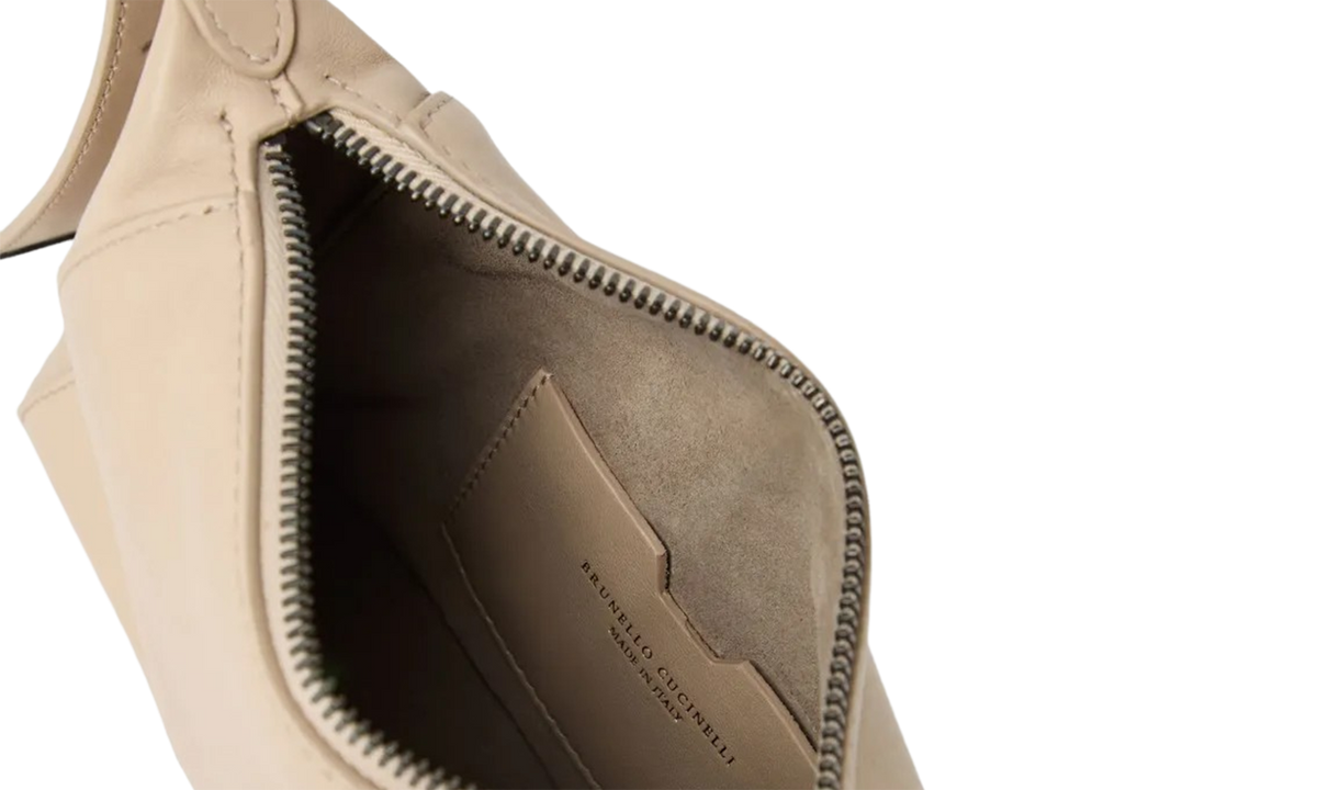 Brunello Cucinelli Leather Shoulder Bag WMNS "Sabbia" BRUN1428