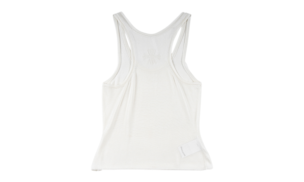 Chrome Hearts Frankie B Stark Sheer Jacquard Top "White" CHRM1502