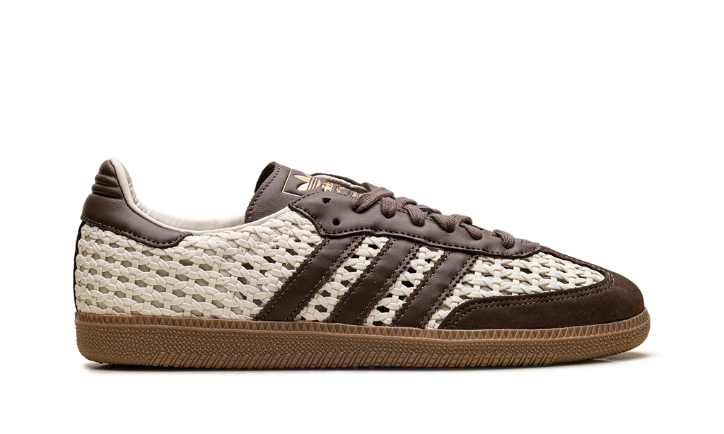 Adidas Samba OG WMNS "Basketweave Cream White Earth Strata" IH9373