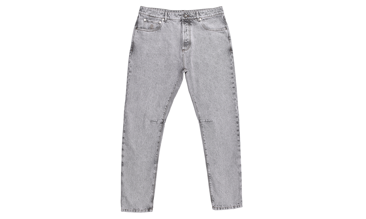 BRUNELLO CUCINELLI Denim 5 Pocket Jeans "Stone" BRUN184