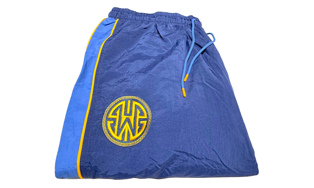 Nike NBA GOLDEN STATE WARRIORS ATHLETIC TRACK PANTS "Blue" AV6734 471