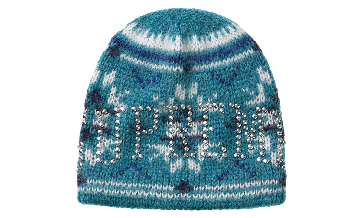 SUPREME Studded Fair Isle Beanie "FW26 - Blue" SU28497