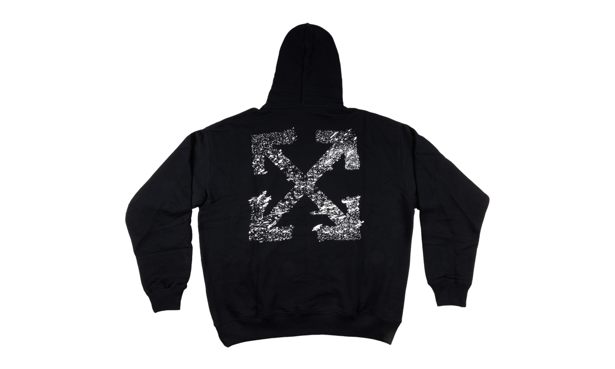 Off-White PAINT SPLATTER ARROW DIAG FRENCH TERRY HOODIE "Black" 44OWOS26K062 001
