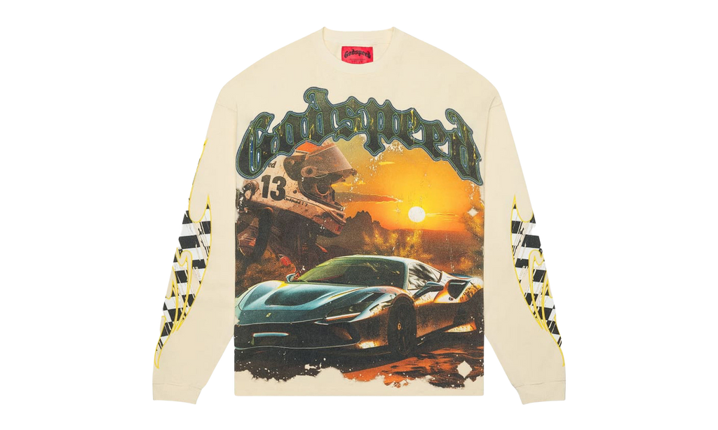 Godspeed New York Sunset Drift Layered T-Shirt "Bone" JAT2H01K