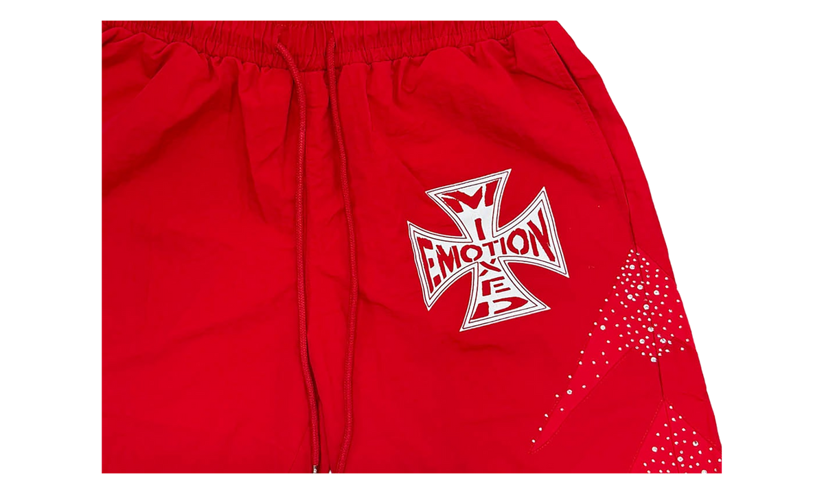 Mixed Emotions Classic Nylon Shorts "Red" MIXE052