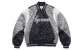 SUPREME Champion Quilted Satin Varsity Jacket "FW26 - Navy" SU28442