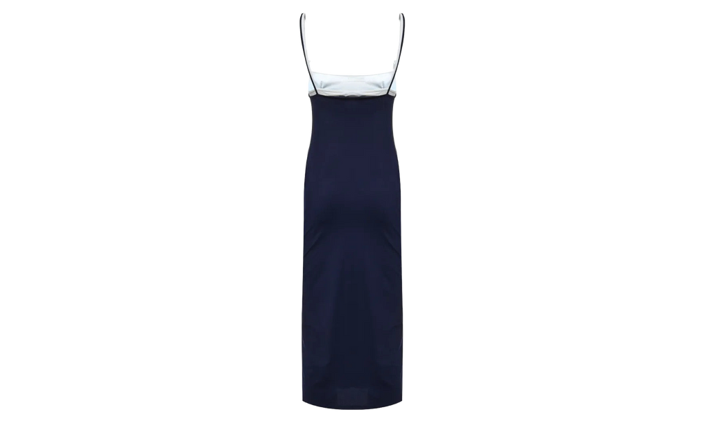Miu Miu Stretch Jersey Midi-Dress WMNS "Navy" MF6436 122R F0008