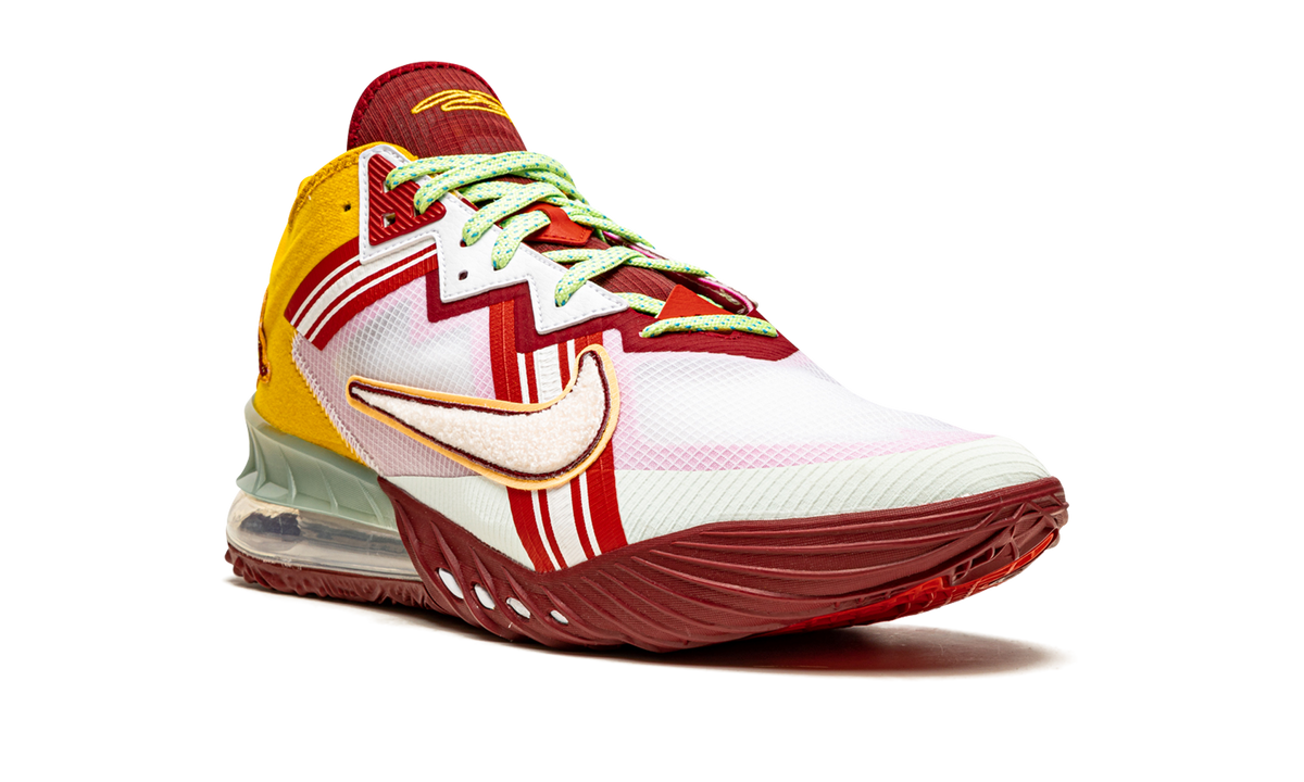 Nike LeBron 18 Low "Mimi Plange Higher Learning" CV7562 102
