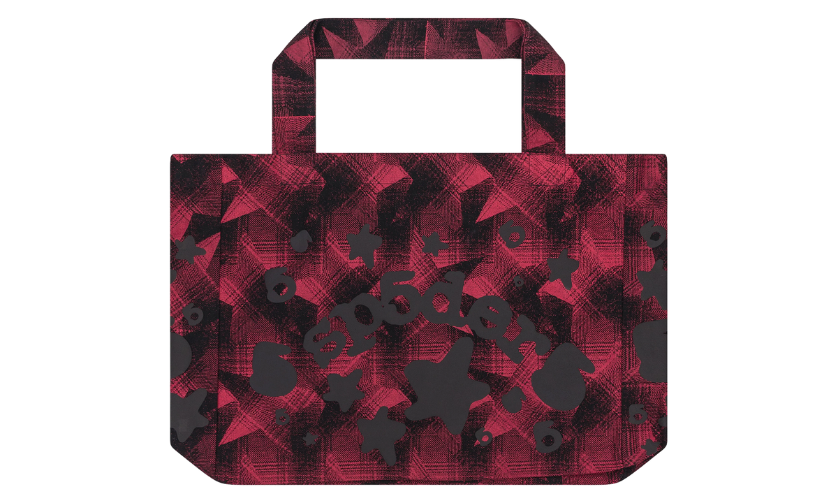 Star Plaid Tote Bag "Black" SP5der626