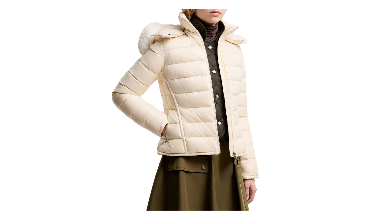 MONCLER Badyeffe Hooded Short Down Jacket WMNS "White Ivory" MON129