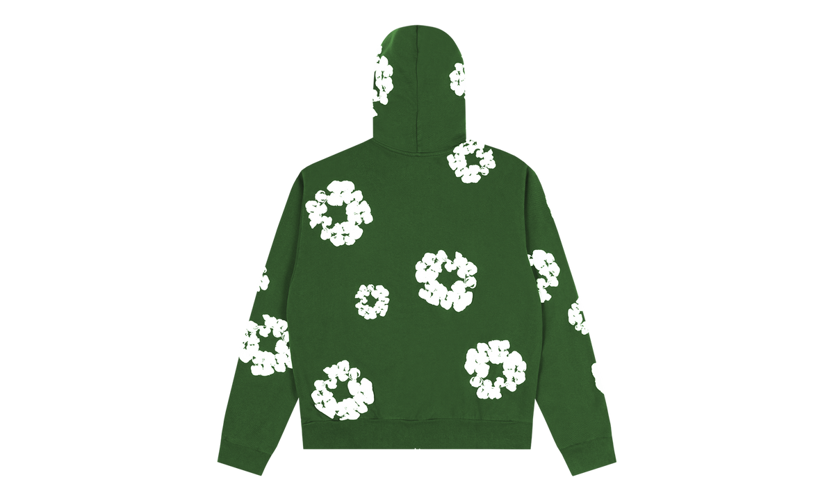 Denim Tears Cotton Wreath Zip Hoodie Green "Green" DT158