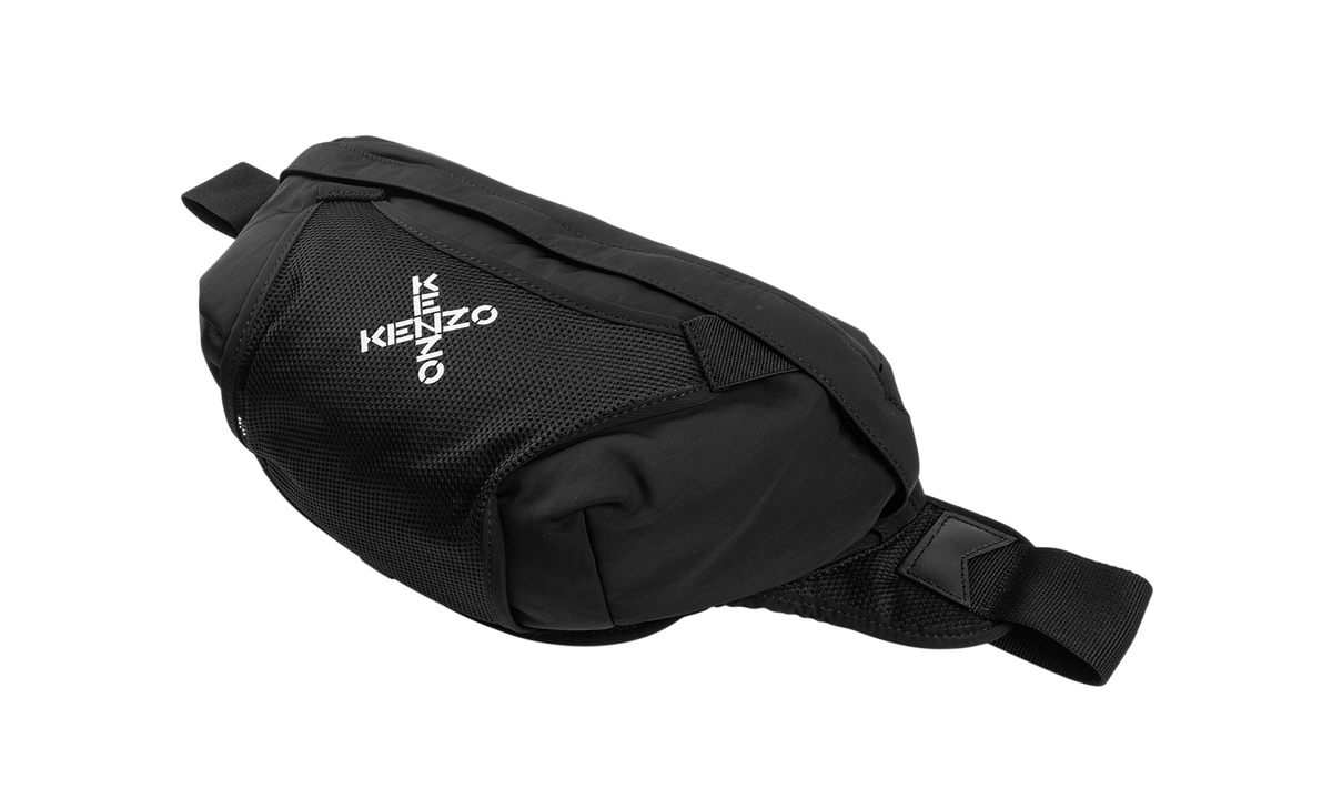 Kenzo Cross Logo Large Belt Bag "Black / White" 5SA222 F21 99