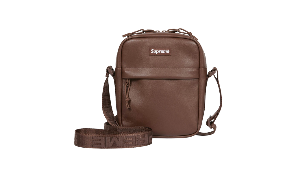 Supreme Leather Shoulder Bag "FW24 - Brown" SU26082