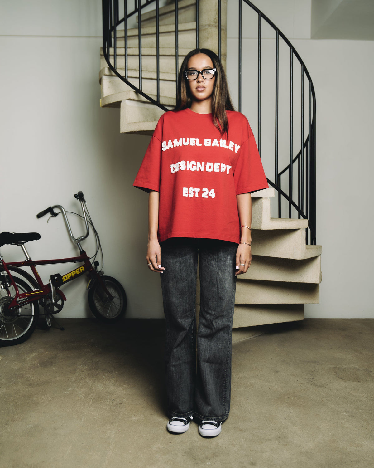 Samuel Bailey Red Design Dept Tee