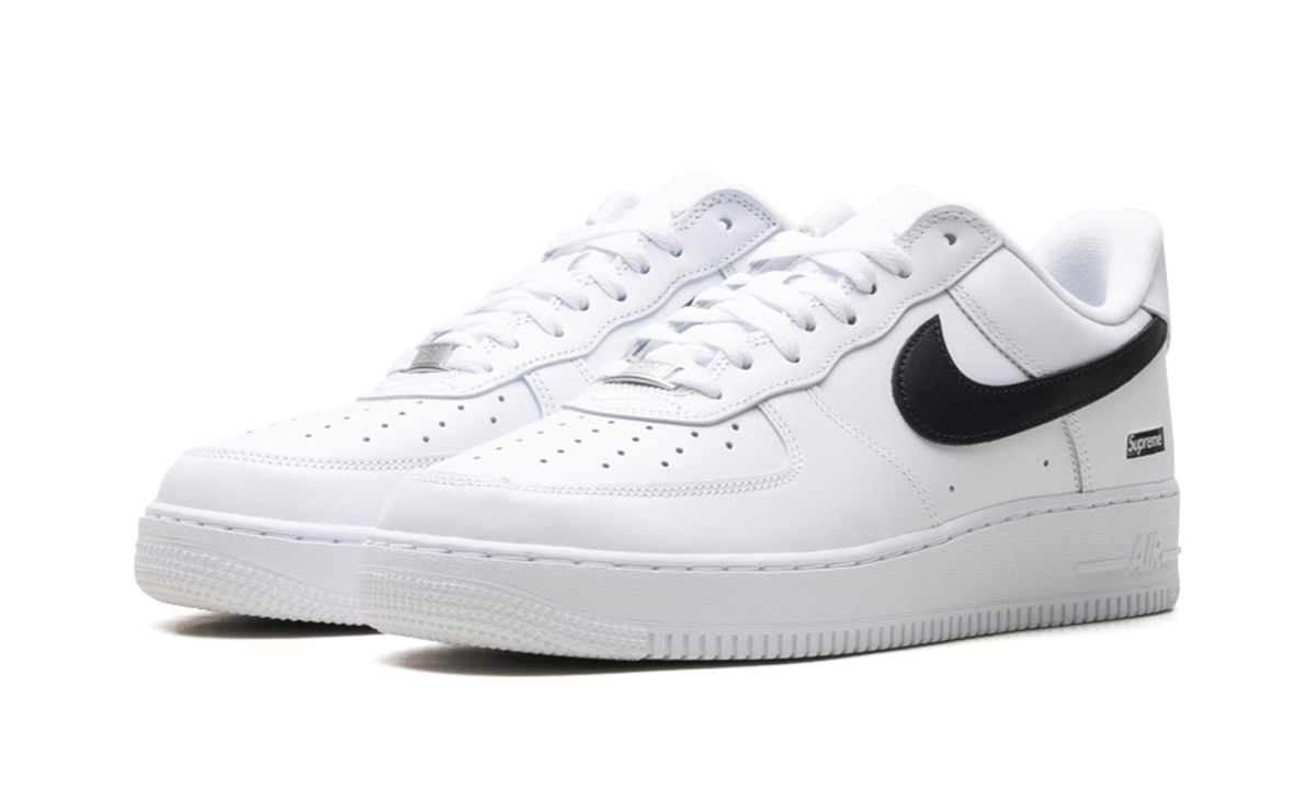 Nike Air Force 1 Low "Supreme - Mini Box Logo White / Black" CU9225 102