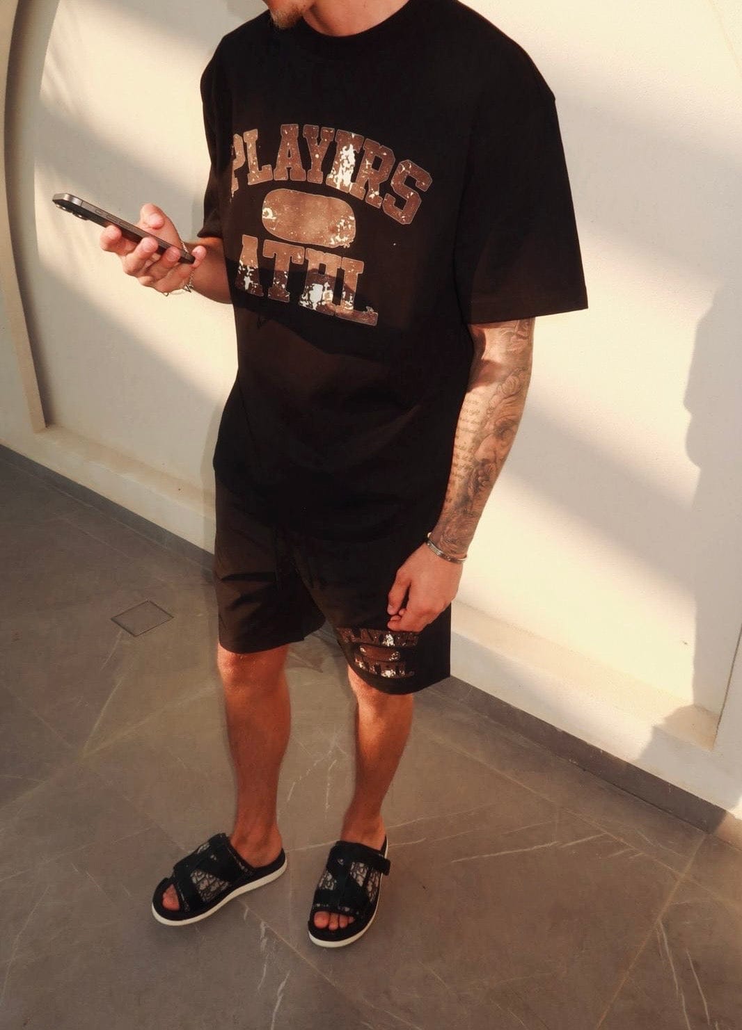 PLAYERS ONLY ATHLETIC BLACK TEE