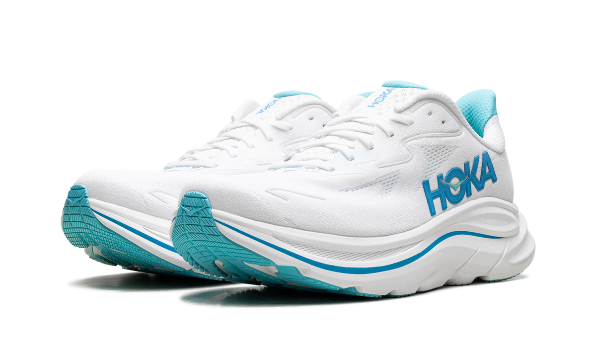 Hoka CLIFTON 10 "WHITE SKYWARD BLUE" 1162030 WKY