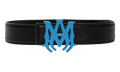 Amiri MA Logo Leather Belt "Black / Blue" PS23MAL006 001