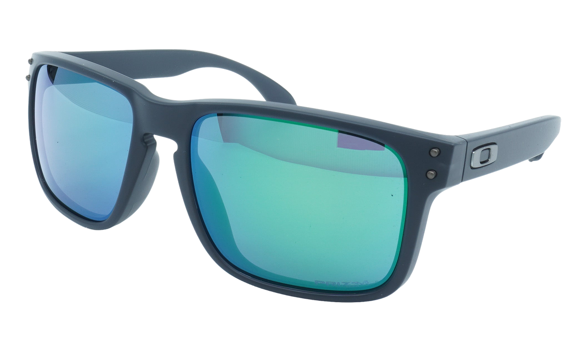 Oakley (Global Fit) Holbrook Sunglasses "Matte Black Ink / PRIZM Jade" OO9244 29