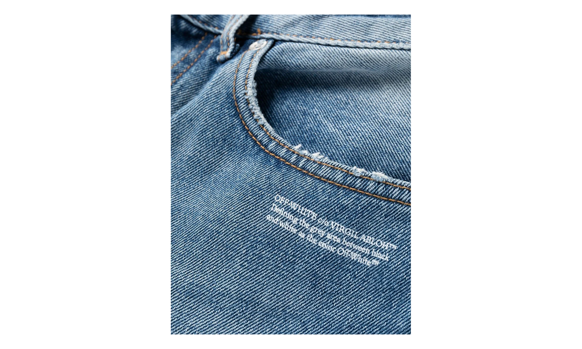 Off-White Corporate 90's Fit Denim Jeans Size WMNS "Blue" OWYA036C99DEN0044501