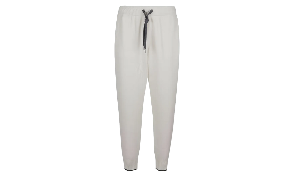 BRUNELLO CUCINELLI Knit Drawstring Trousers WMNS "White" BRUN586