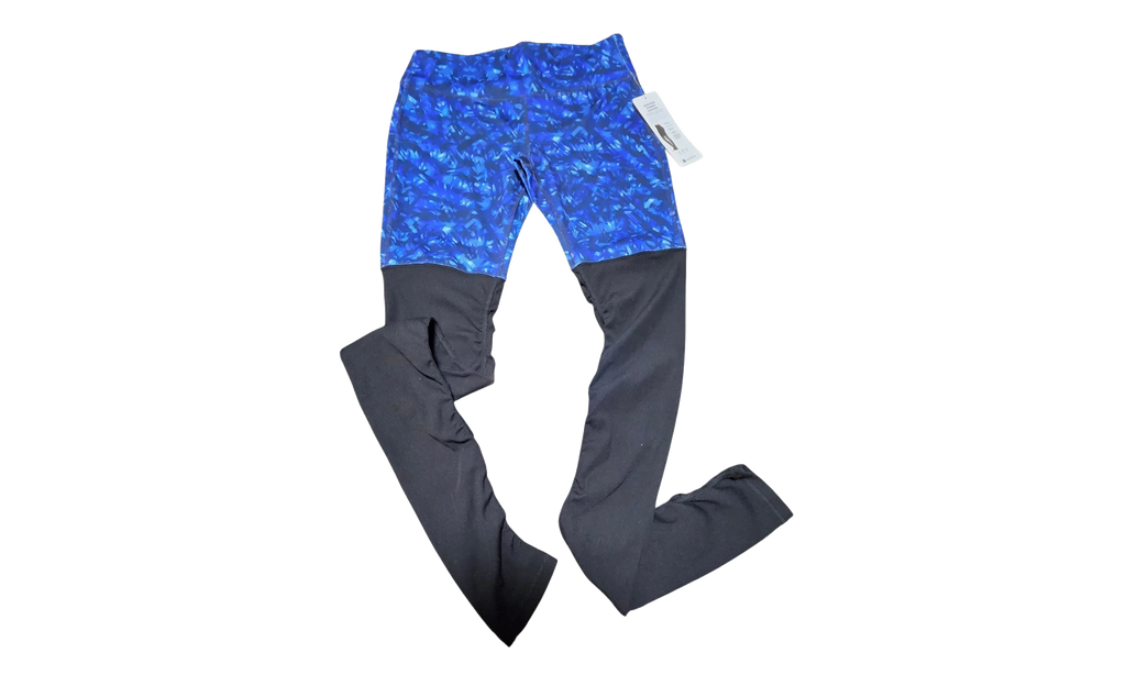 Goddess Ribbed Leggings WMNS "Blue Kaleidoscope / Black" ALO31