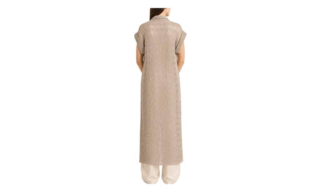 Brunello Cucinelli Linen Silk Openwork Sweater WMNS "Lessive'" BRUN1268