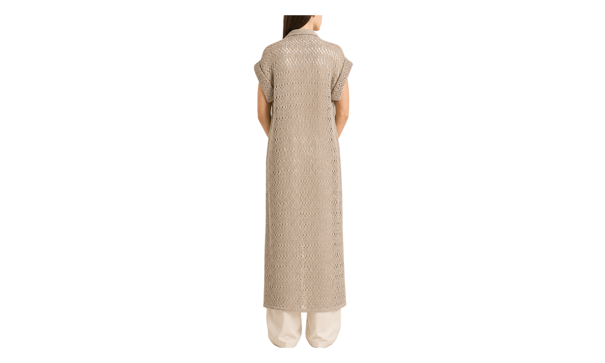 Brunello Cucinelli Linen Silk Openwork Sweater WMNS "Lessive'" BRUN1268