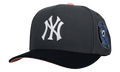 MITCHELL & NESS New York Yankees 50th Year A Frame Snapback Hat "Graphite / Black Metallic" MN010