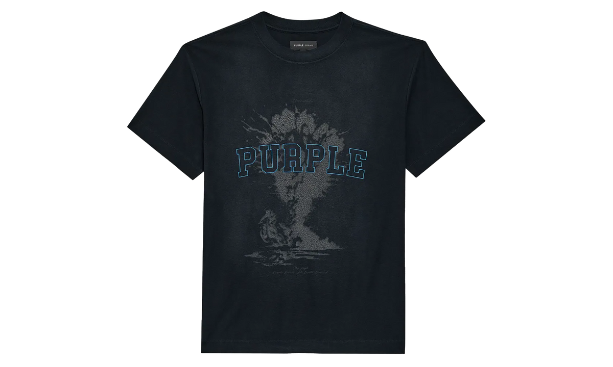 Purple Brand Textured Sky High Tee "Black" P104 JSBB324