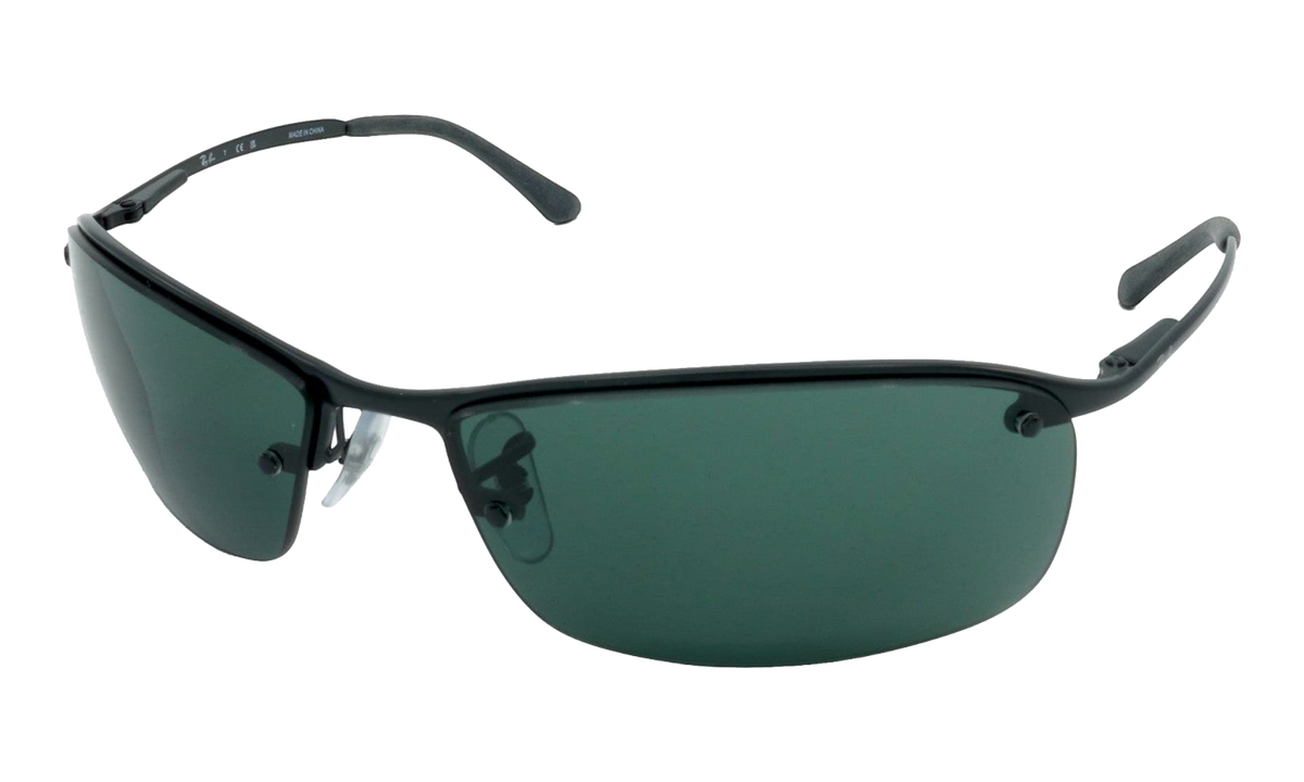 Rayban Rectangle Sunglasses "Matte Black" RB3183-006-71_63