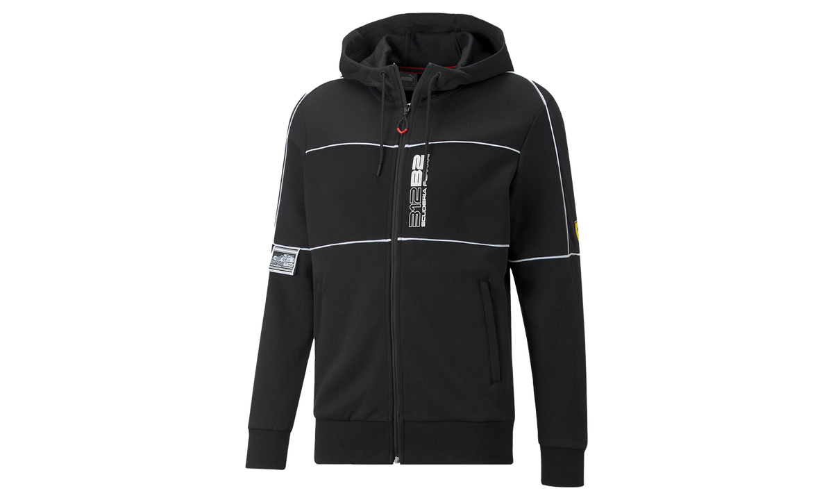 Puma FERRARI RACE HOODED SWEAT JACKET "Black" 535829 01