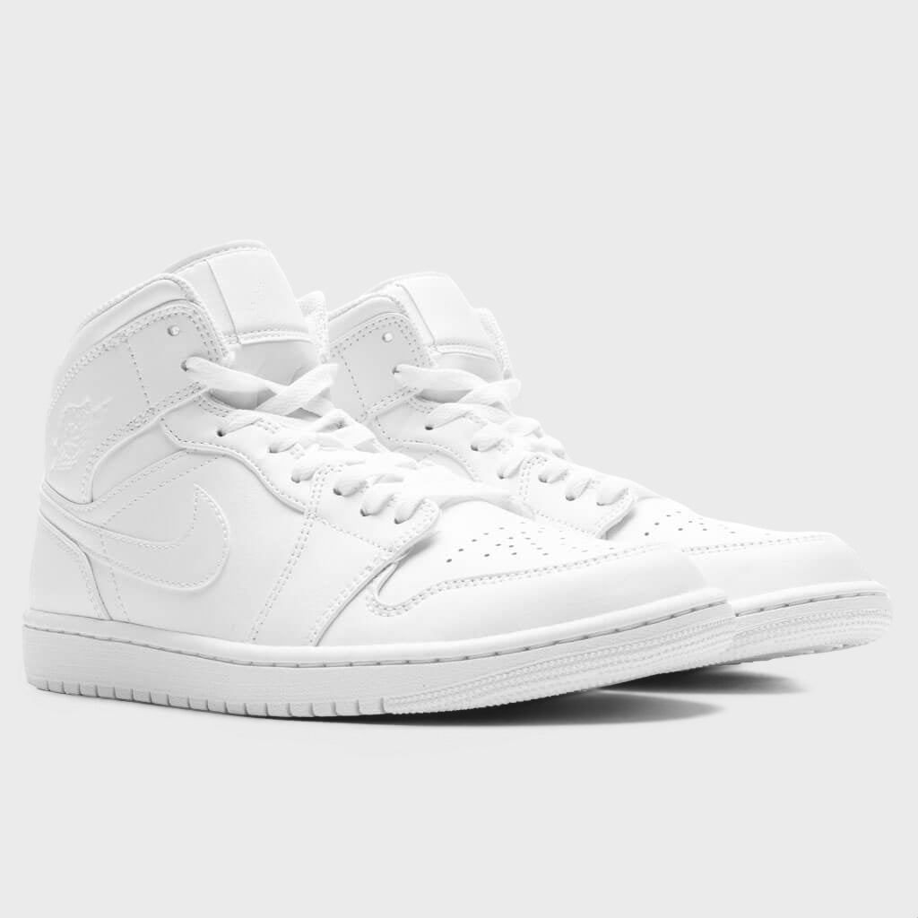 Air Jordan 1 Mid - Triple White