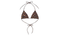 Chrome Hearts X DIB Orange Tiger Bikini top "Brown" CHRM1084