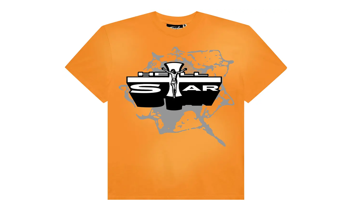 Hellstar Jesus Emblem T-Shirt "Orange" HSR059